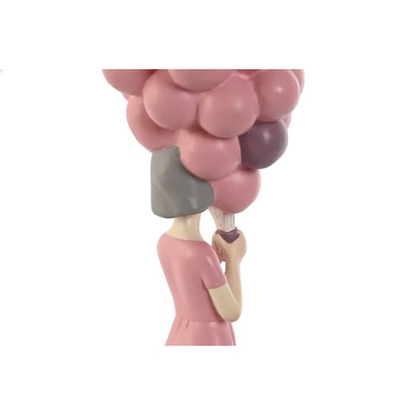 Dekorativ figur Home ESPRIT Pink Malva chica 11 x 11,7 x 32 cm
