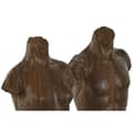 Miniatyrbillede 2 af 4: Dekorativ figur Home ESPRIT Hvid Lys brun Buste 9,5 x 8 x 31 cm (2 enheder)