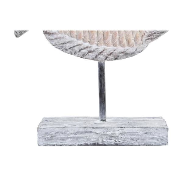 dekorativ figur 27,4 x 9 x 32 cm naturlig grå medelhavsfisk