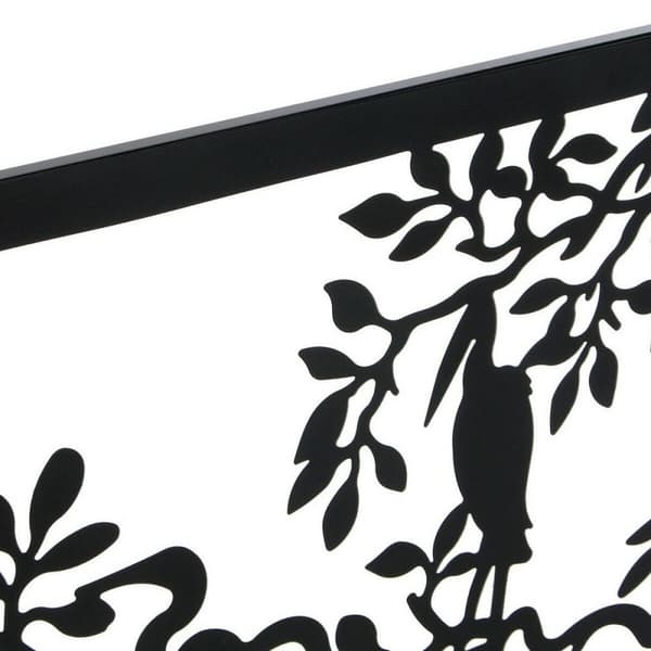 Dekorativ Figur DKD Home Decor 96 x 1 x 50 cm Svart Fugler (2 enheter)