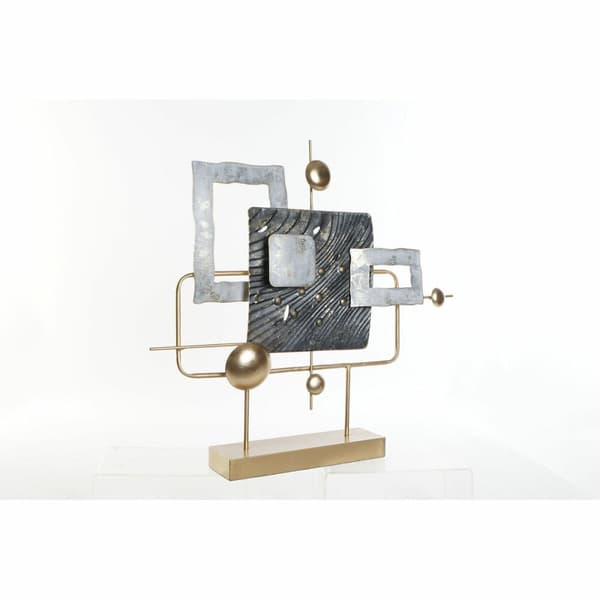 Dekorativ Figur DKD Home Decor 59 x 8,5 x 55 cm Abstrakt Blå Gyllen