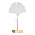 Miniatyrbilde 1 av 2: Dekorativ Figur Blomster Hvit Polyresin (8 x 37 x 24,5 cm)