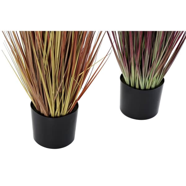 Dekorativ Plante DKD Home Decor Oransje Polyetylen Burgunder PVC 30 x 30 x 150 cm (2 enheter)