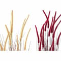 Miniatyrbilde 2 av 3: Dekorativ Plante DKD Home Decor Oransje Polyetylen Burgunder PVC 30 x 30 x 150 cm (2 enheter)