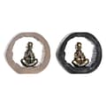 Miniatyrbilde 1 av 3: Dekorativ Figur DKD Home Decor Svart Gyllen Munk Orientalsk 20,8 x 6,5 x 18,5 cm (2 enheter)