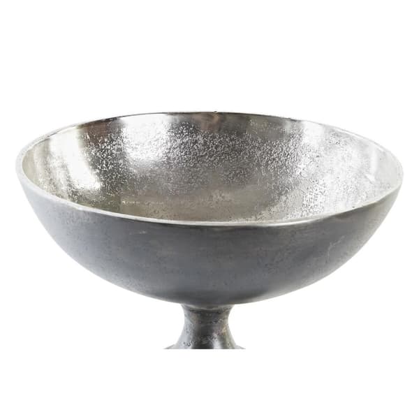 Bordduk DKD Home Decor 25 x 25 x 19 cm Sølv Gyllen Moderne (2 enheter)