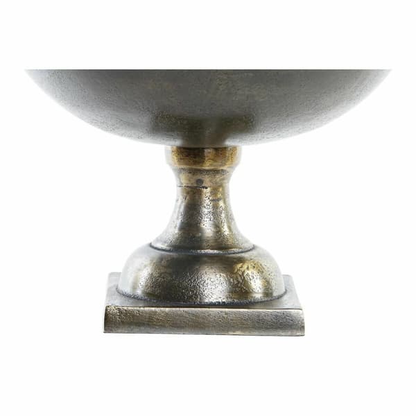 Bordduk DKD Home Decor 25 x 25 x 19 cm Sølv Gyllen Moderne (2 enheter)