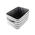Miniatyrbilde 3 av 4: Basketballsett DKD Home Decor Grå Striper Bomull (42 x 32 x 25 cm) (3 Deler)
