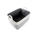 Miniatyrbilde 2 av 3: Basketballsett DKD Home Decor Striper Grå Bomull (40 x 30 x 23 cm) (2 Deler)