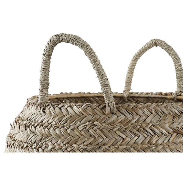 Pyntekurv DKD Home Decor Naturell Sjøgress Boho 40 x 40 x 30 cm