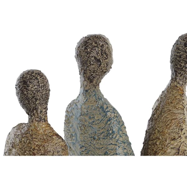 Dekorativ Figur DKD Home Decor Afrikansk dame Harpiks Flerfarget (33,5 x 14,5 x 41 cm)