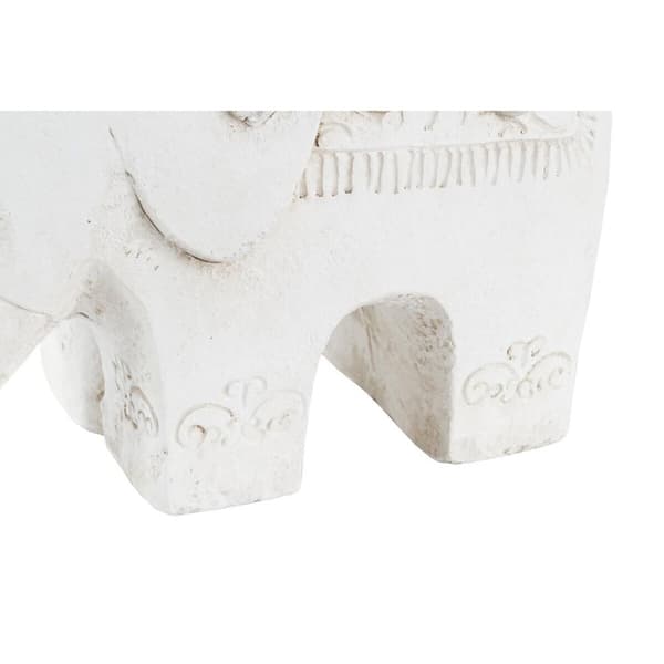 Dekorativ Figur DKD Home Decor Hvit Elefant Orientalsk 44 x 22 x 40 cm