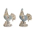 Miniatyrbilde 1 av 2: Dekorativ Figur DKD Home Decor 14,3 x 7,5 x 20 cm Blå Turkis Hane Strippet ned (2 enheter)