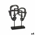 Miniatyrbilde 1 av 3: Dekorativ Figur Ansikt Svart 27 x 32,5 x 10,5 cm (4 enheter)
