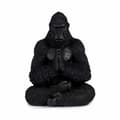 Miniatyrbilde 2 av 2: Dekorativ Figur Gorilla Yoga Svart 16 x 28 x 22 cm (4 enheter)
