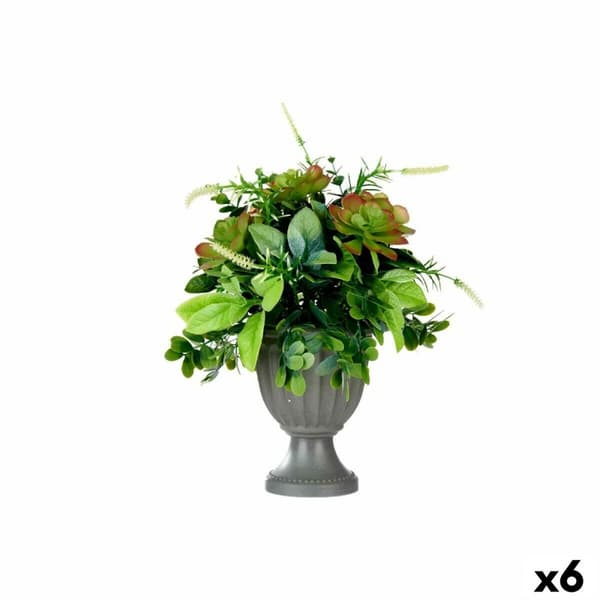 Dekorativ Plante Ibergarden XD19-1370 Plast Vinglass 25 x 36 x 25 cm (4 enheter)