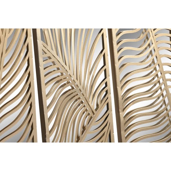 Veggpryd Home ESPRIT Gyllen Blad av plante 72 x 1,5 x 68 cm