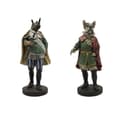 Miniatyrbilde 1 av 4: Dekorativ Figur Home ESPRIT Flerfarget Dyr 20 x 15 x 42 cm (2 enheter)