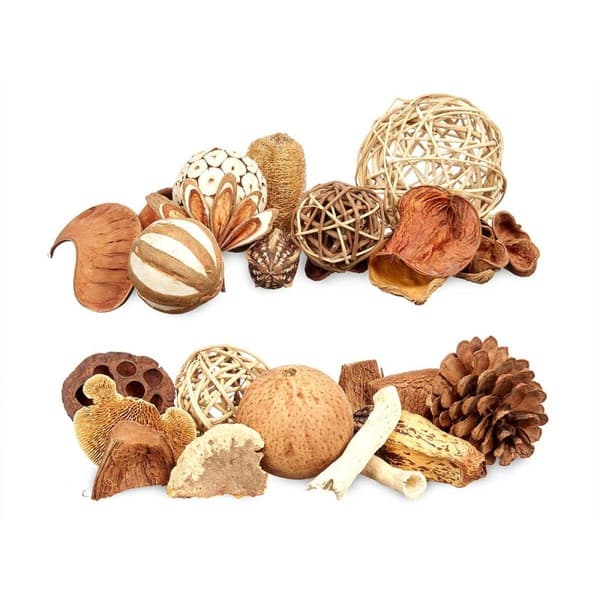 Decorative Potpourri Hvit Brun Rød 14 x 30,5 x 14 cm (6 enheter)