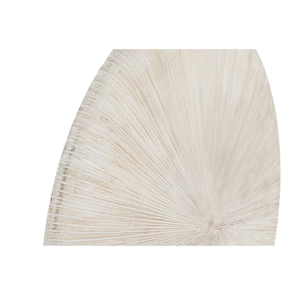 Veggpryd Home ESPRIT Hvit Indianer Aldret overflate 120 x 5 x 120 cm