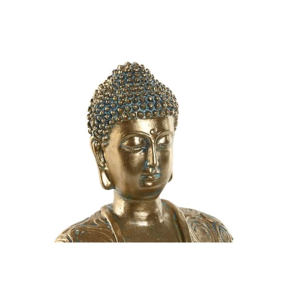 Dekorativ Figur Home ESPRIT Gyllen Buddha Orientalsk 20 x 12 x 24,3 cm