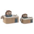 Miniatyrbilde 1 av 4: Basketballsett Home ESPRIT Grønn Naturell 40 x 32 x 27 cm (2 Deler)