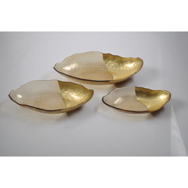 Bordduk Romimex Rav Gyllen Glass 34 x 7 x 19 cm