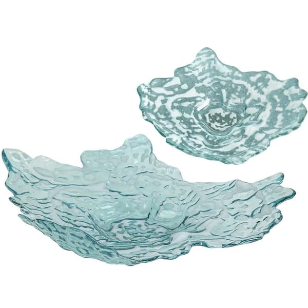 Bordduk Romimex Turkis Glass 45 x 10 x 45 cm