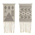 Pikkukuva 1 / 4: Riippuva koriste DKD Home Decor Etninen Musta Kerma Biometrinen Boho 46 x 1 x 64 cm (2 osaa)