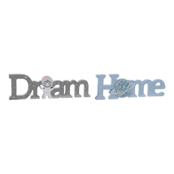 Koristehahmo DKD Home Decor Astro Monkey Luonnollinen 29,5 x 3 x 9 cm (2 osaa)