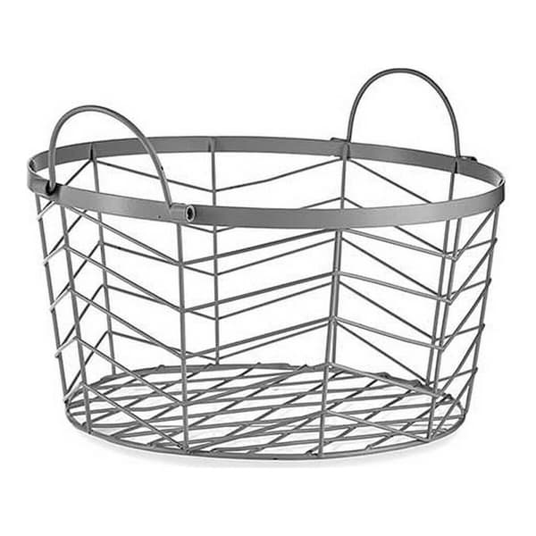 Korisetti Hopeinen Metalli 40 x 18 x 40 cm (3 pcs)