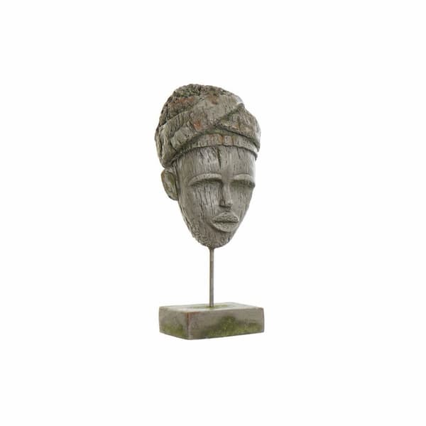 Koristehahmo DKD Home Decor 24 x 15 x 58 cm Harmaa Siirtomaatyylinen Afrikkalainen nainen