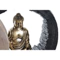 Pikkukuva 3 / 3: Koristehahmo DKD Home Decor Musta Kullattu Buddha Itämainen 20,8 x 6 x 18,5 cm (2 osaa)