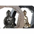 Pikkukuva 2 / 3: Koristehahmo DKD Home Decor Musta Kullattu Buddha Itämainen 20,8 x 6 x 18,5 cm (2 osaa)