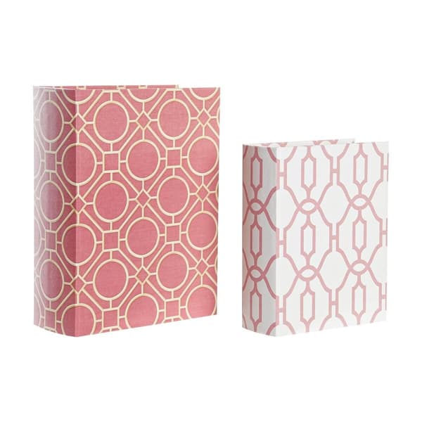 Kotelo DKD Home Decor Kirja Kangas Puu 20 x 8 x 26 cm (2 osaa)