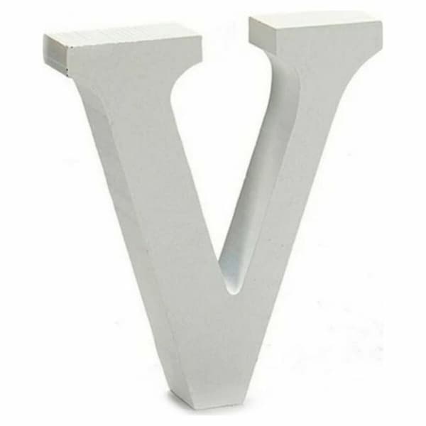 Kirjain Pincello V Valkoinen 2 x 11 cm (24 osaa)