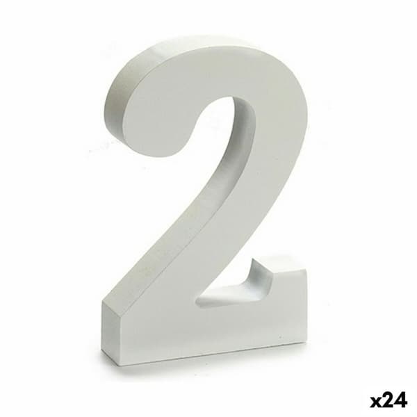 Numerot Pincello 2 Valkoinen 2 x 16 x 14,5 cm (24 osaa)