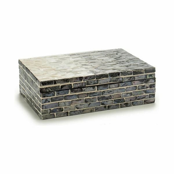 Koristerasia Harmaa Helmiäinen lastulevy 15,2 x 7,2 x 25 cm (4 osaa)