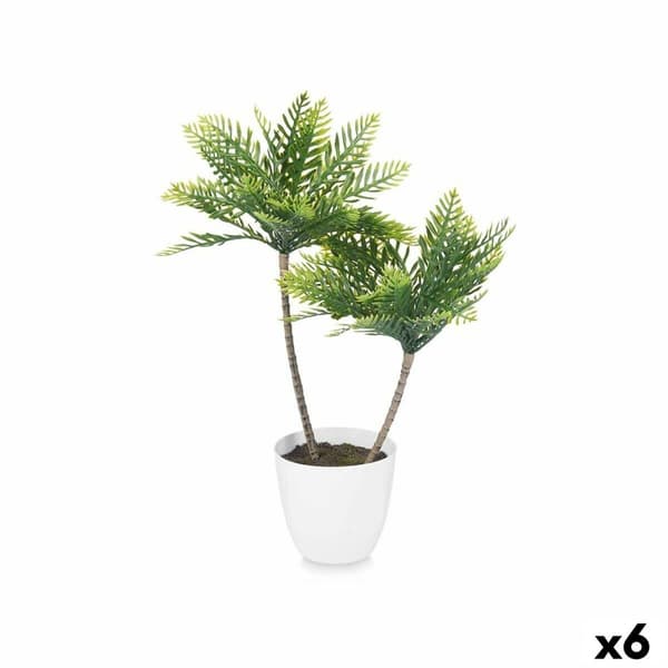 Koristekasvi Ibergarden XD19-1327 Muovinen Palmu 36 x 55,5 x 24 cm (6 osaa)