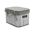 Pikkukuva 4 / 6: Korisetti DKD Home Decor Valkoinen Harmaa Bambu Puu MDF 51 x 35 x 33 cm