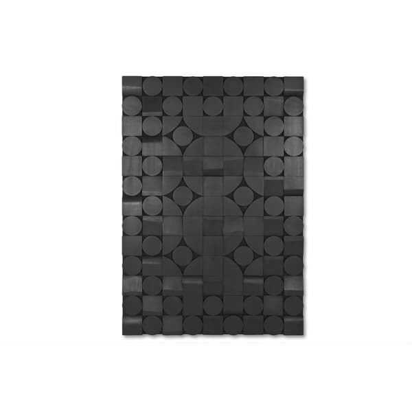 Seinäkoriste Home ESPRIT Musta Abstrakti Moderni 81 x 3,8 x 117 cm