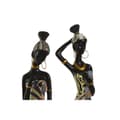 Pikkukuva 2 / 3: Koristehahmo Home ESPRIT Monivärinen Afrikkalainen nainen 9 x 7 x 16,5 cm (2 osaa)