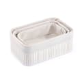 Miniatyrbild 2 av 3: Korgset Confortime Vit Bambu (3 Delar) (6 antal)