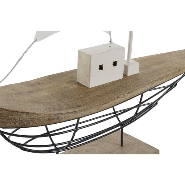 Prydnadsfigur Home ESPRIT Vit Naturell Tårtmakare Sjöman Antikbehandlad 54 x 15 x 61,5 cm