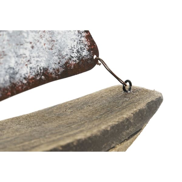 Prydnadsfigur Home ESPRIT Vit Naturell Tårtmakare Antikbehandlad 26 x 6 x 34 cm