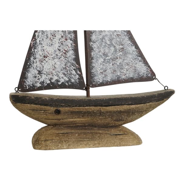 Prydnadsfigur Home ESPRIT Vit Naturell Tårtmakare Antikbehandlad 26 x 6 x 34 cm