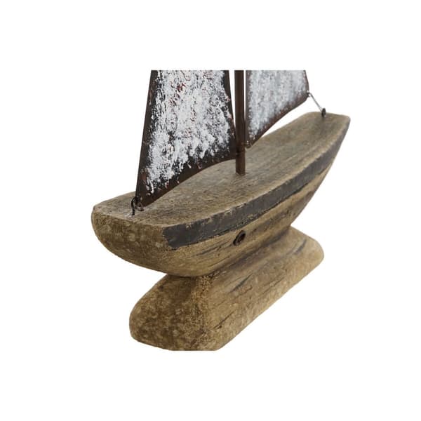 Prydnadsfigur Home ESPRIT Vit Naturell Tårtmakare Antikbehandlad 26 x 6 x 34 cm