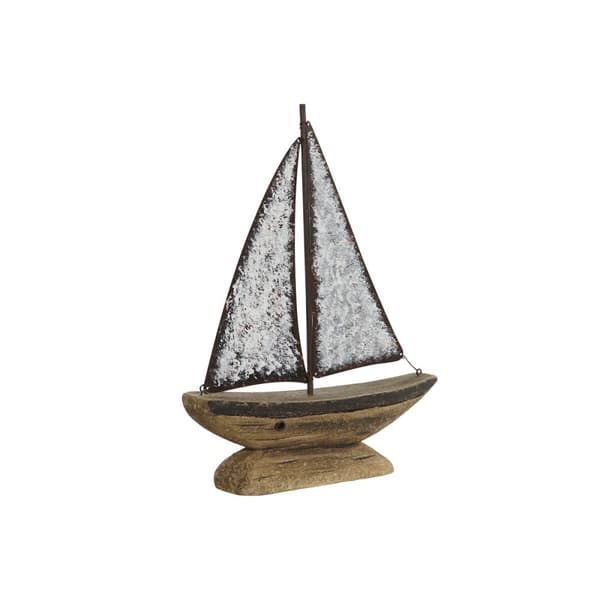 Prydnadsfigur Home ESPRIT Vit Naturell Tårtmakare Antikbehandlad 26 x 6 x 34 cm