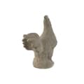 Miniatyrbillede 3 af 3: Dekorativ figur Home ESPRIT Grå Høne Ældet overflade 25 x 16 x 32 cm