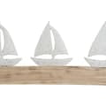 Miniatyrbilde 3 av 3: Dekorativ Figur Home ESPRIT Hvit Naturell Yacht Middelhavet 62 x 8,5 x 25,5 cm